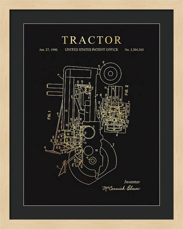 Tractor Gold Patent Us2304365a