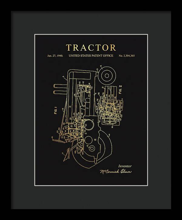 Tractor Gold Patent Us2304365a