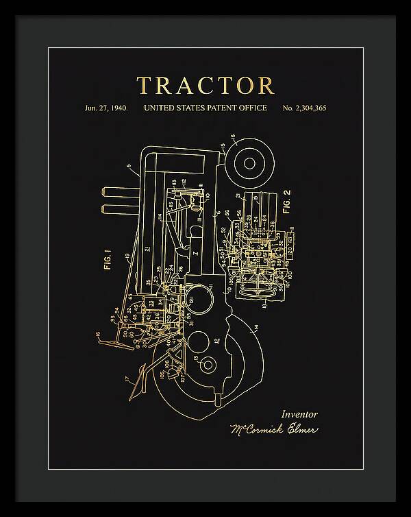 Tractor Gold Patent Us2304365a