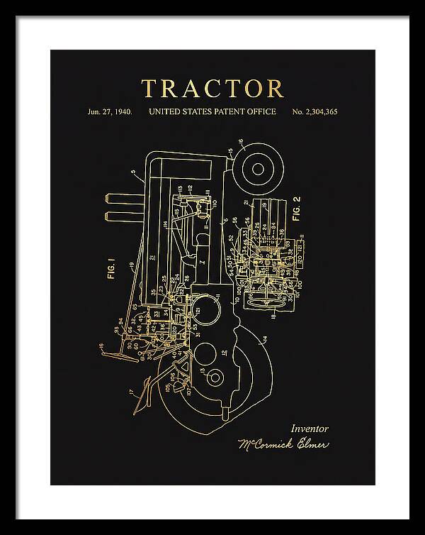 Tractor Gold Patent Us2304365a