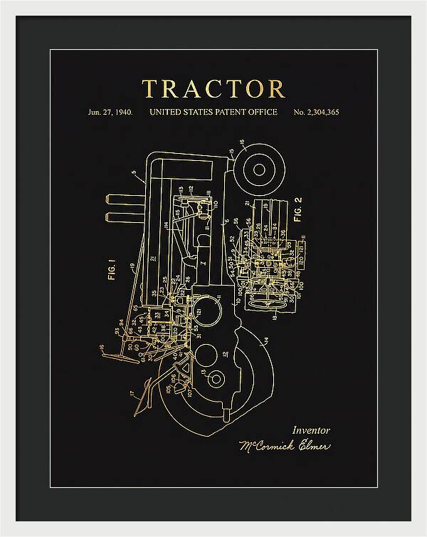 Tractor Gold Patent Us2304365a