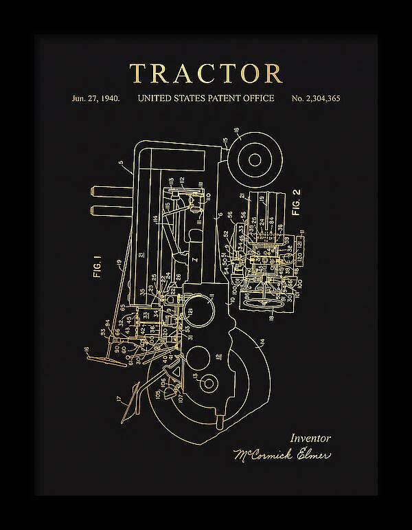 Tractor Gold Patent Us2304365a