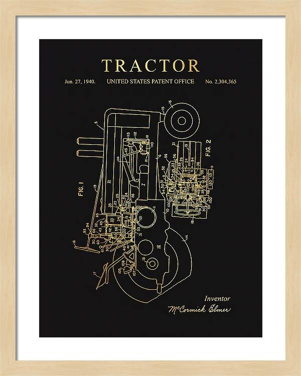 Tractor Gold Patent Us2304365a