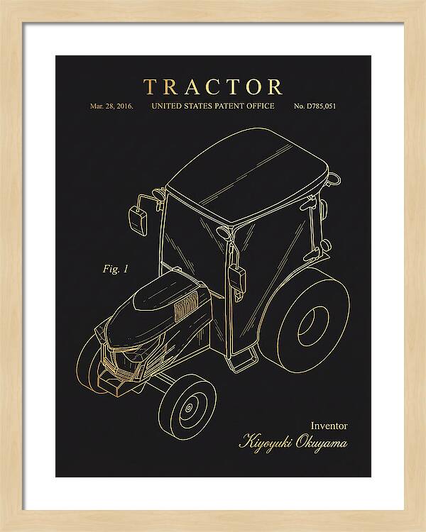 Tractor Gold Patent Usd785051s1