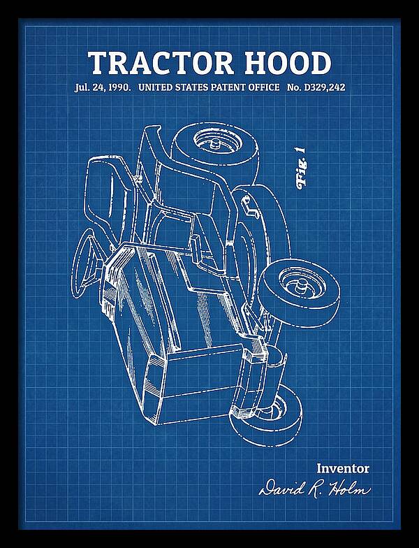 Tractor Hood Blueprint Patent Usd329242s