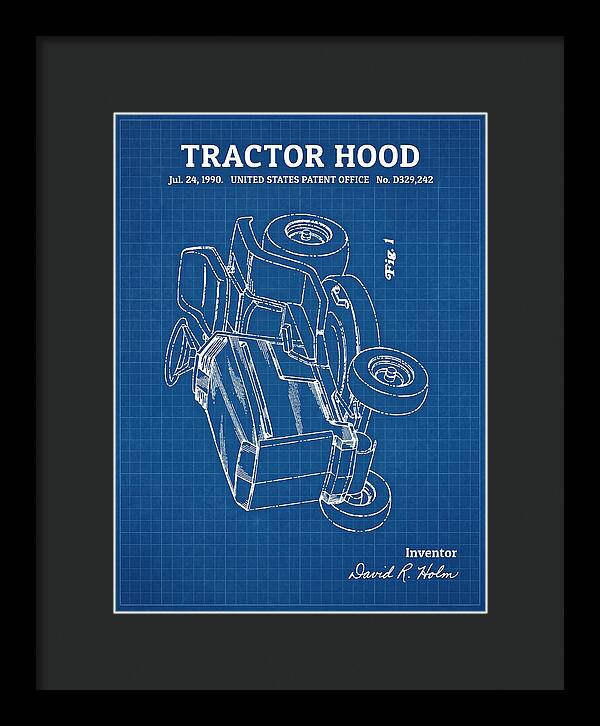 Tractor Hood Blueprint Patent Usd329242s