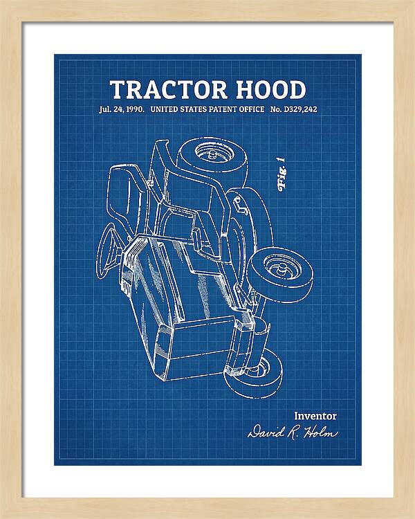 Tractor Hood Blueprint Patent Usd329242s