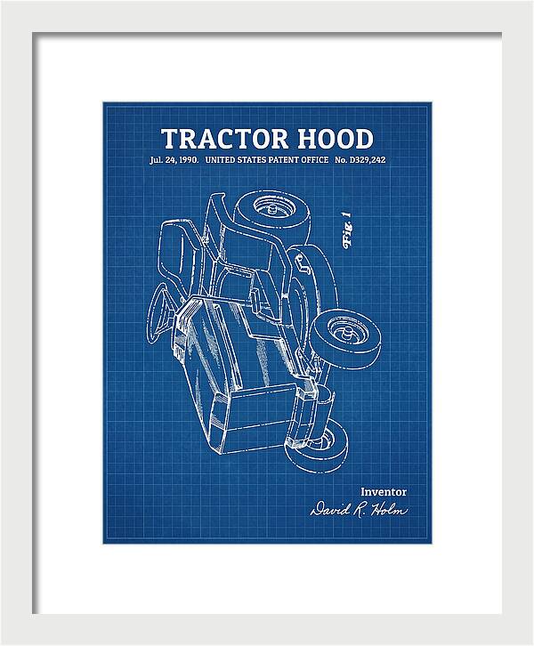Tractor Hood Blueprint Patent Usd329242s