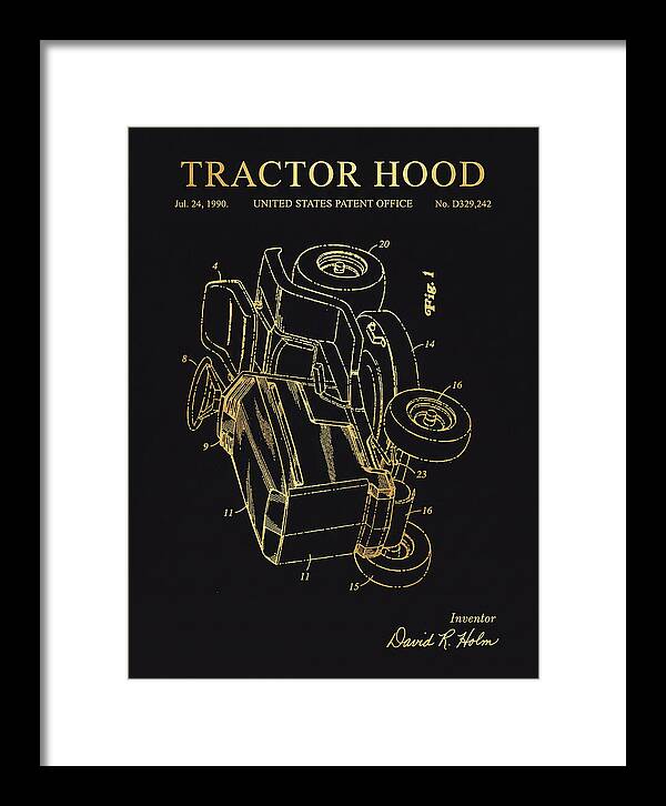 Tractor Hood Gold Patent Usd329242s