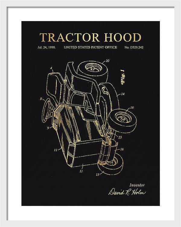 Tractor Hood Gold Patent Usd329242s
