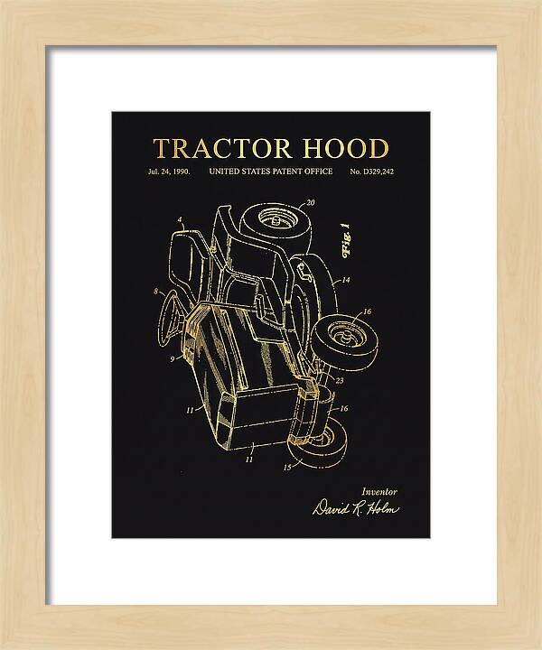 Tractor Hood Gold Patent Usd329242s