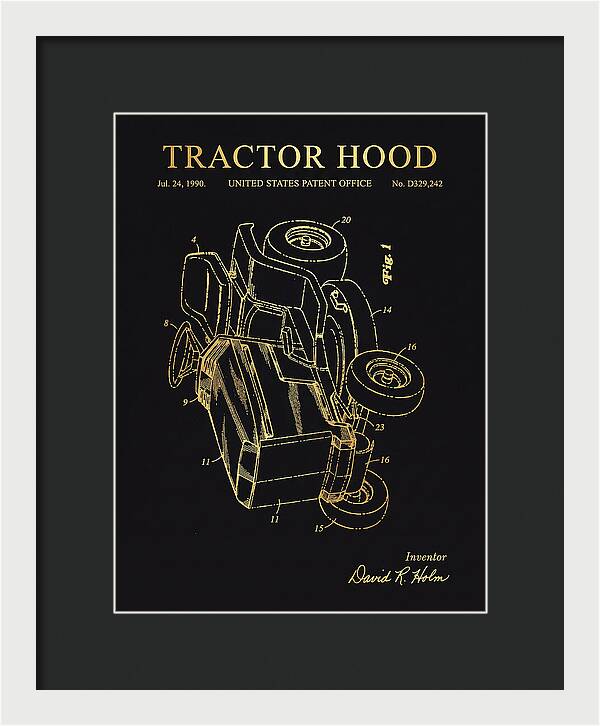 Tractor Hood Gold Patent Usd329242s