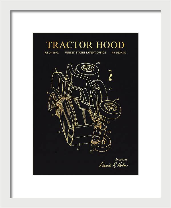 Tractor Hood Gold Patent Usd329242s
