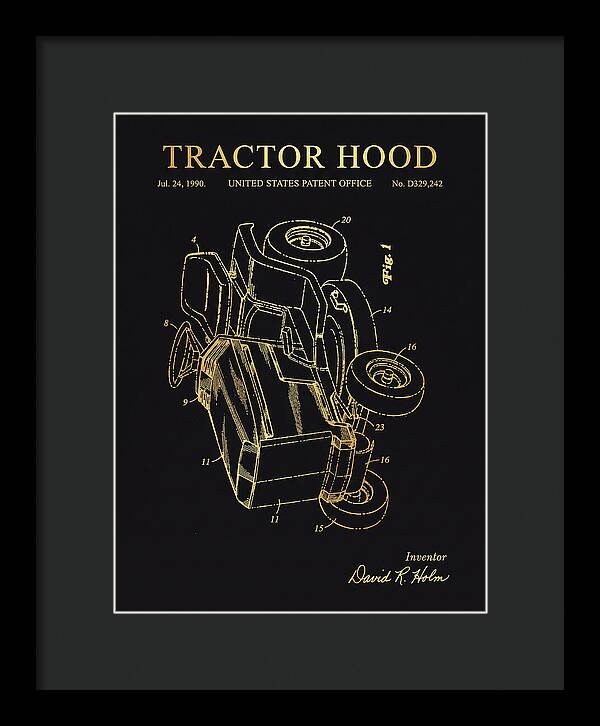 Tractor Hood Gold Patent Usd329242s