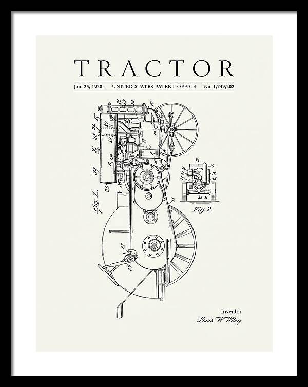 Tractor Minimalist Patent Us1749202