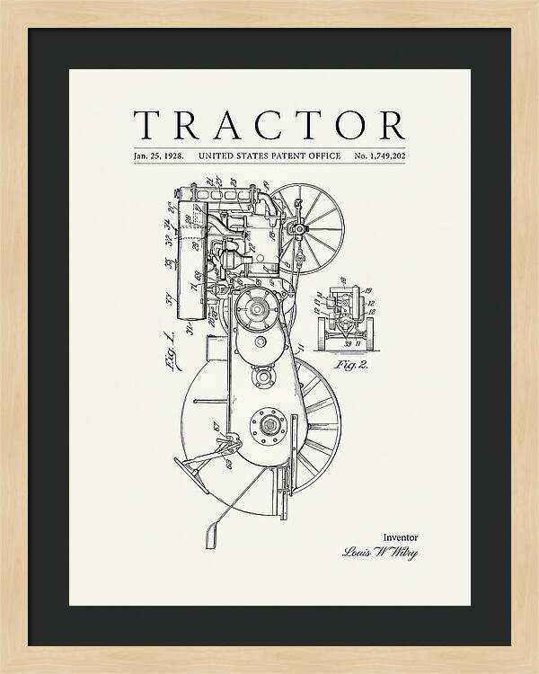 Tractor Minimalist Patent Us1749202