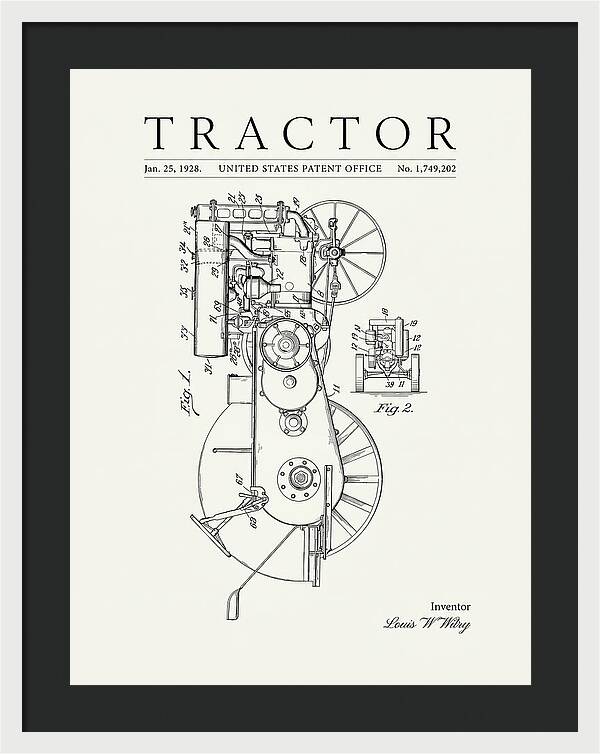 Tractor Minimalist Patent Us1749202
