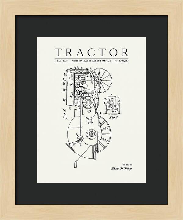 Tractor Minimalist Patent Us1749202