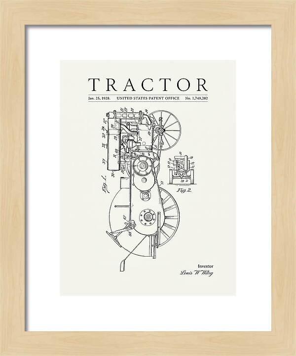 Tractor Minimalist Patent Us1749202