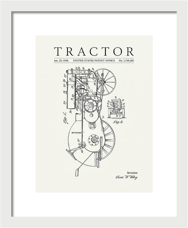 Tractor Minimalist Patent Us1749202