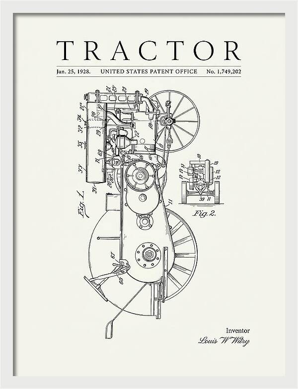 Tractor Minimalist Patent Us1749202