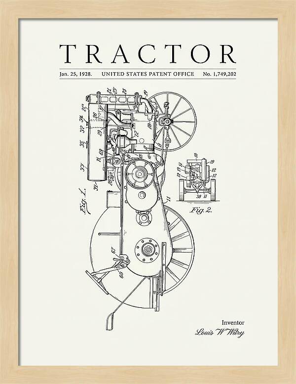Tractor Minimalist Patent Us1749202