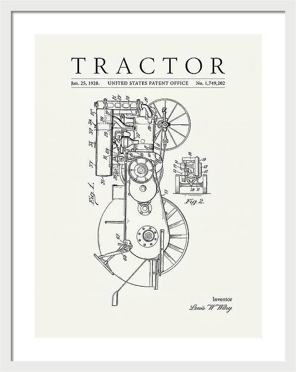 Tractor Minimalist Patent Us1749202