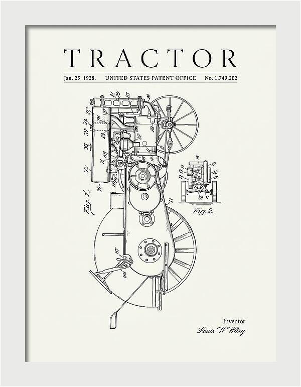 Tractor Minimalist Patent Us1749202