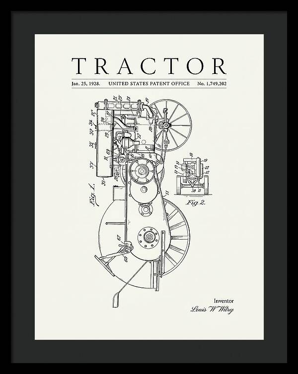 Tractor Minimalist Patent Us1749202