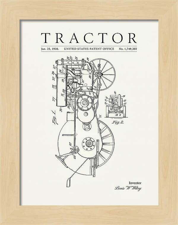 Tractor Minimalist Patent Us1749202