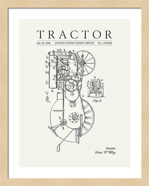 Tractor Minimalist Patent Us1749202