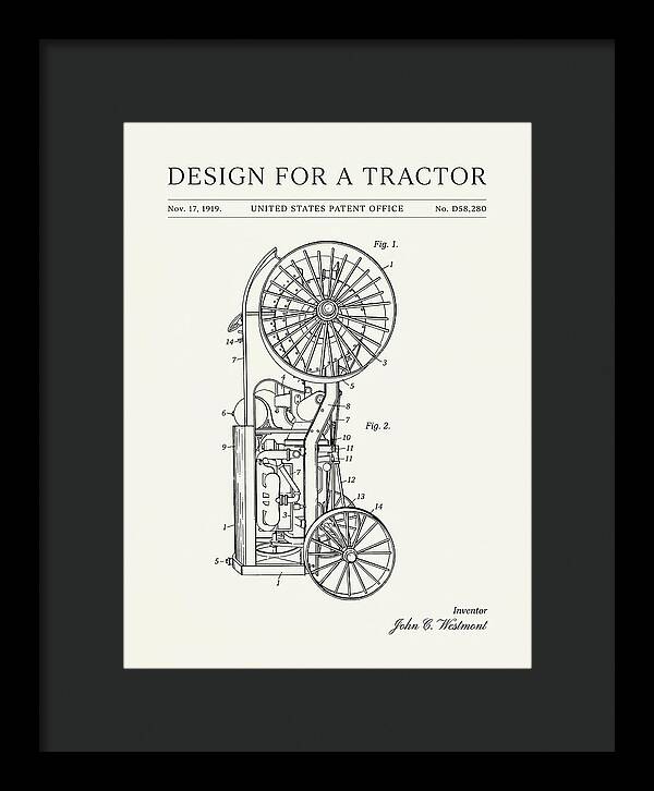Tractor Minimalist Patent Usd58280s