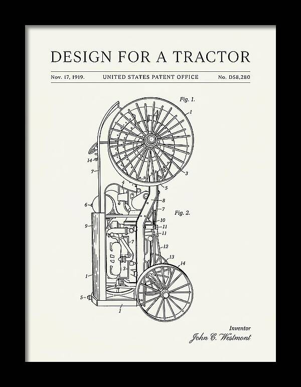 Tractor Minimalist Patent Usd58280s