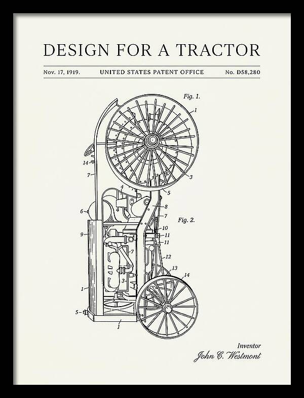 Tractor Minimalist Patent Usd58280s