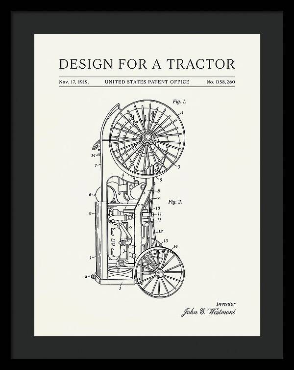Tractor Minimalist Patent Usd58280s