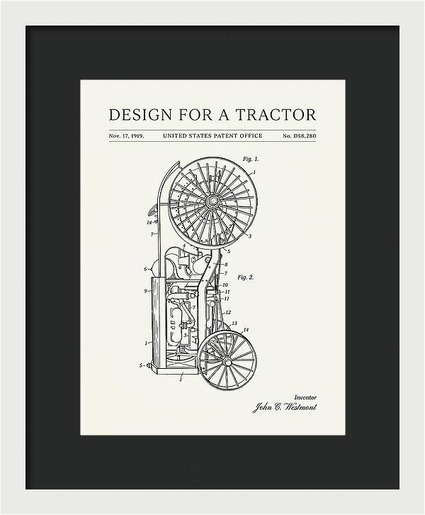 Tractor Minimalist Patent Usd58280s