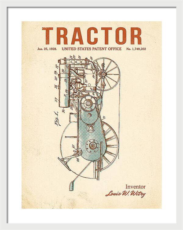 Tractor Retro Patent Us1749202