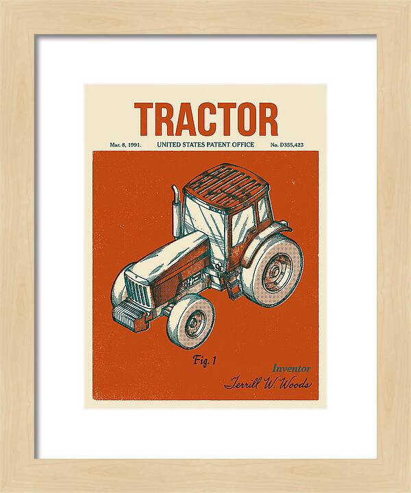 Tractor Retro Patent Usd355423s