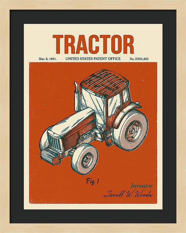 Tractor Retro Patent Usd355423s