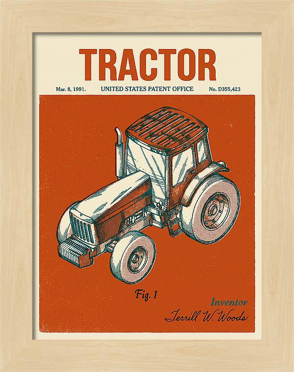 Tractor Retro Patent Usd355423s