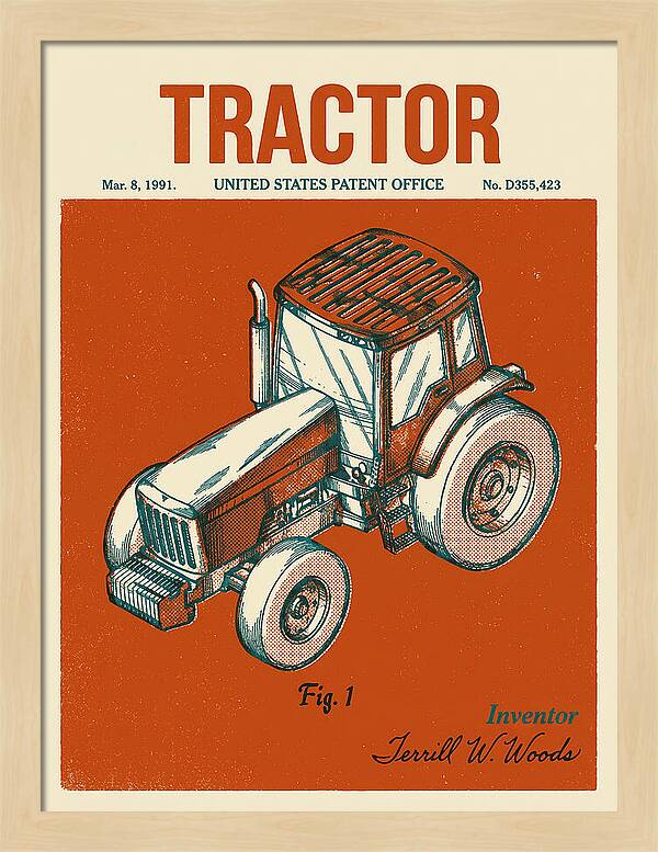 Tractor Retro Patent Usd355423s