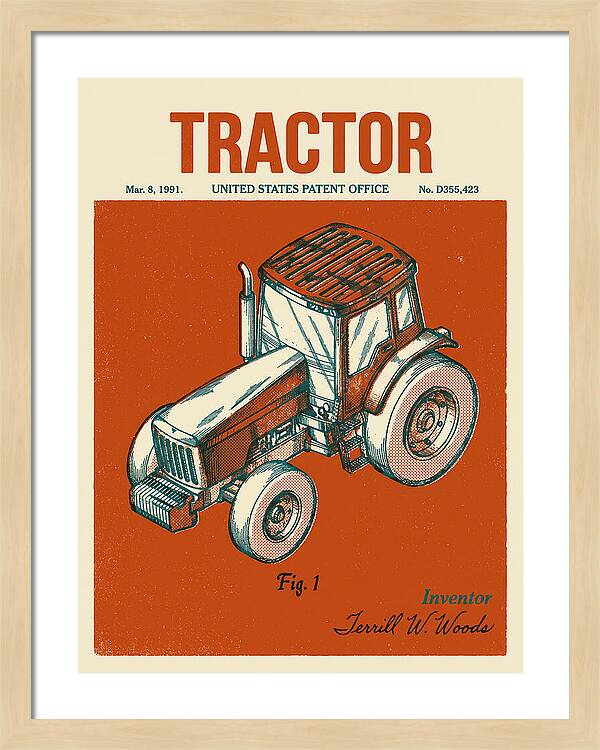 Tractor Retro Patent Usd355423s