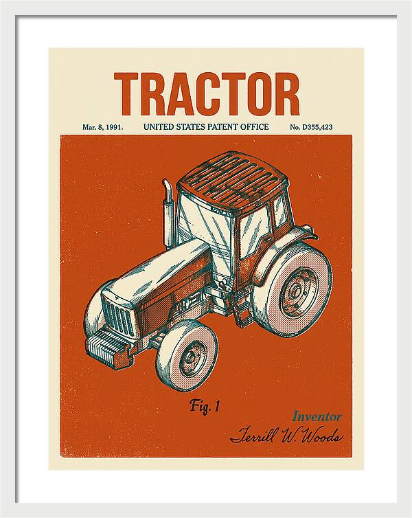 Tractor Retro Patent Usd355423s