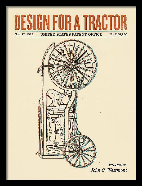 Tractor Retro Patent Usd58280s