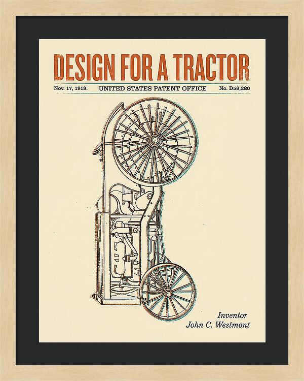 Tractor Retro Patent Usd58280s