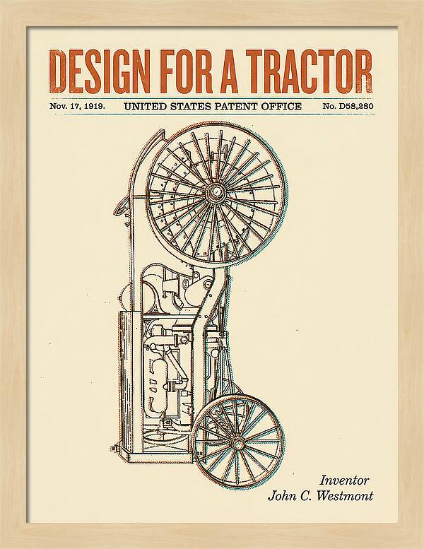 Tractor Retro Patent Usd58280s