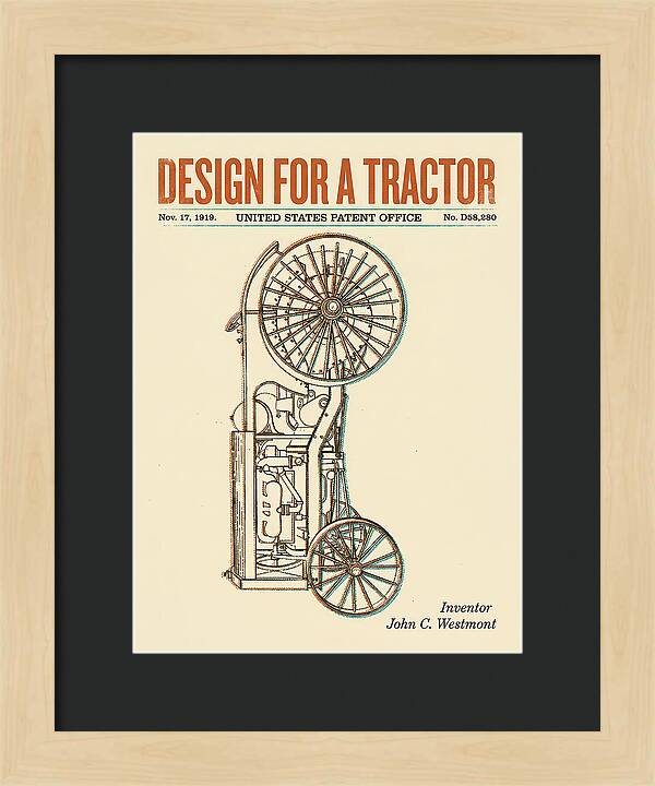 Tractor Retro Patent Usd58280s