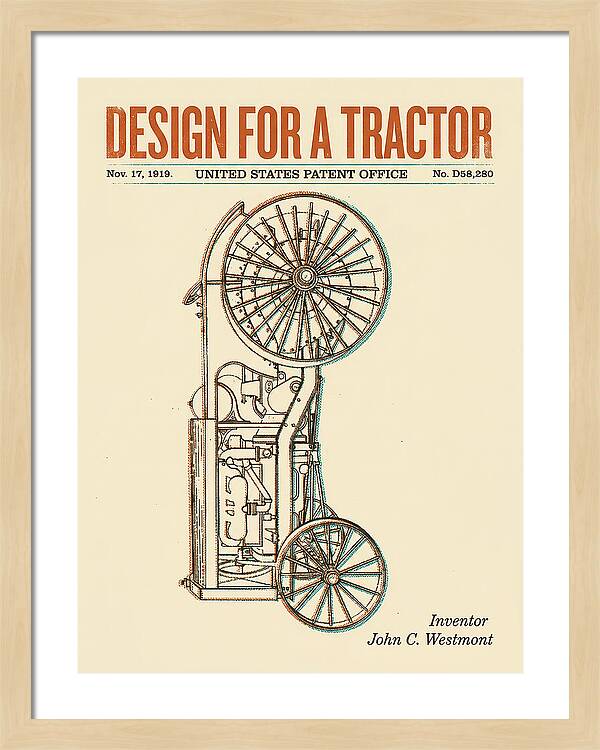 Tractor Retro Patent Usd58280s