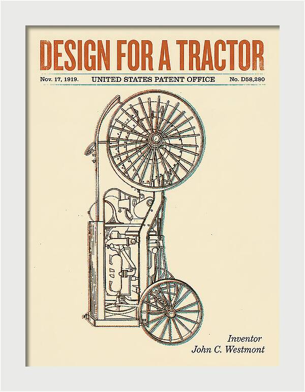 Tractor Retro Patent Usd58280s