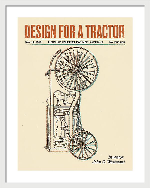 Tractor Retro Patent Usd58280s